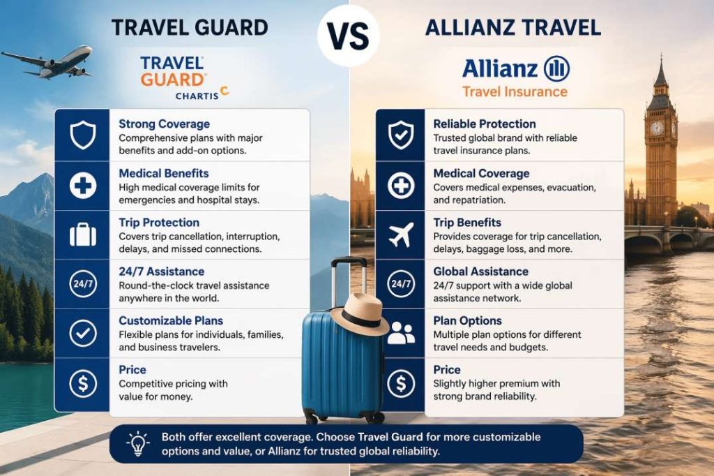 Travel Guard vs Allianz Travel Insurance